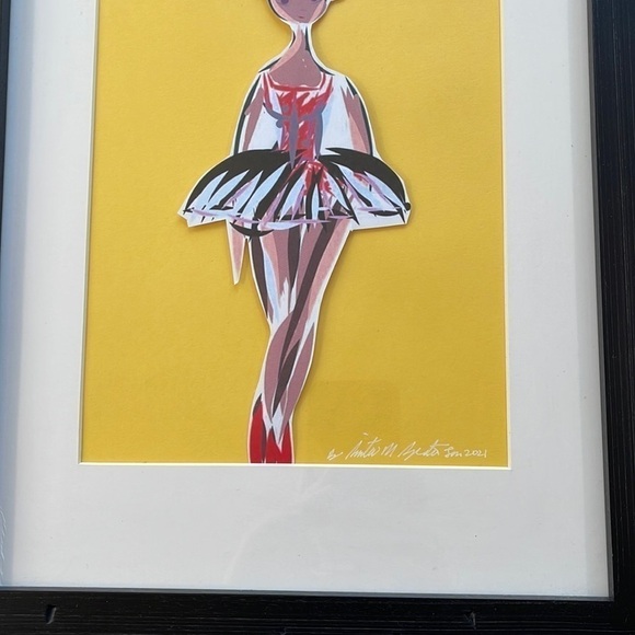 8. Ballerina, by Sinta Margot handmade hand crafted by me paper cutout - Picture 4 of 5